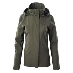 Kurtka Damska Harriet. Czarne kurtki przeciwdeszczowe Hi-tec, xl, bez wzorów, z materiału, z kapturem, trekkingowe. Za 447.99 zł.