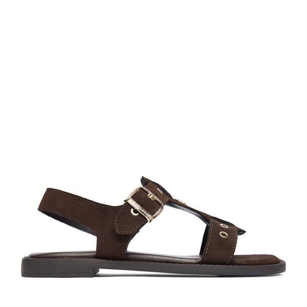 Sandały U.S. Polo Assn. Brązowe sandały U.S. Polo Assn., bez wzorów, bez obcasa, na płaskiej podeszwie, bez zapięcia. Za 249.99 zł.