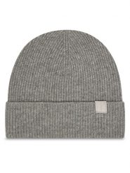 Calvin Klein Czapka Emblem LV04D8013G Szary. Szare czapki zimowe Calvin Klein, bez wzorów, z kaszmiru. Za 349.99 zł.