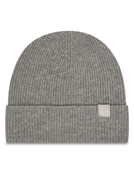 Calvin Klein Czapka Emblem LV04D8013G Szary. Szare czapki zimowe Calvin Klein, bez wzorów, z kaszmiru. Za 349.99 zł.