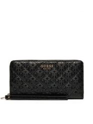 Guess Duży Portfel Damski SWGG85 00163 Czarny. Czarne portfele Guess, z aplikacjami, ze skóry. Za 289.99 zł.
