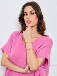 CXL by Christian Lacroix Sweter w kolorze różowym rozmiar: onesize. Różowe swetry CXL by Christian Lacroix, bez wzorów, z wełny, bez ramiączek. Za 173.99 zł.