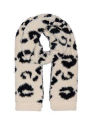 ONLY Szal w kolorze czarno-kremowym rozmiar: onesize. Brązowe szaliki i kominy ONLY, bez wzorów. Za 104.89 zł.