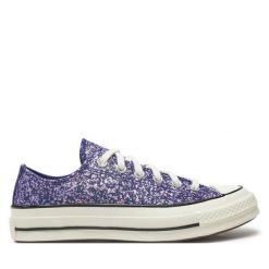 Trampki Converse. Niebieskie trampki Converse, bez wzorów, bez zapięcia. Za 269.99 zł.