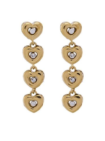 Guess Kolczyki JUBE05 473JW Złoty. Żółte kolczyki Guess, metalowe. Za 199.99 zł.