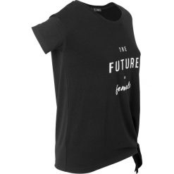 T-shirt z nadrukiem, krótki rękaw bonprix czarny. T-shirty marki 4f. Za 27.99 zł.