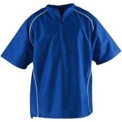 Bluza z krótkim rękawem Batting Cage Jack - Baseball Softball - Młodzieżowa. Niebieskia bluzy RAWLINGS, l, bez wzorów, bez kaptura, na fitness i siłownię. Za 86.95 zł.
