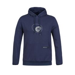 Bluza z kapturem Rafiki Zulu. Niebieskie bluzy RAFIKI, bez wzorów, sportowe, bez ramiączek, z kapturem. Za 421.70 zł.