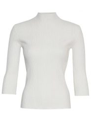 MOSS COPENHAGEN Sweter "Vendela Rachelle" w kolorze białym rozmiar: S/M. Białe swetry Moss Copenhagen, m, bez wzorów, z wiskozy, klasyczne, bez ramiączek. Za 134.53 zł.