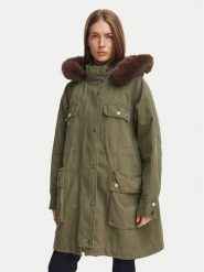 Liu Jo Parka WF6002 T718A Zielony Regular Fit. Zielone płaszcze Liu Jo, bez wzorów, z bawełny, bez kaptura. Za 1,719.00 zł.