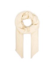 Elisabetta Franchi Szal SC-14F-61E2-193 Kremowy. Białe szaliki i kominy Elisabetta Franchi, bez wzorów, z wiskozy. Za 559.99 zł.