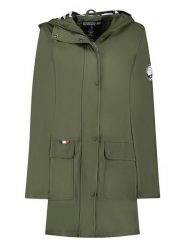Geographical Norway Parka "Curieuse" w kolorze khaki rozmiar: XL. Brązowe płaszcze Geographical Norway, xl, z aplikacjami, bez kaptura. Za 259.74 zł.