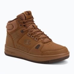 Buty Champion RD18 WTR Mid Cut. Brązowe buty treningowe Champion, bez wzorów, z gumy, przed kolano, bez zapięcia. Za 319.99 zł.