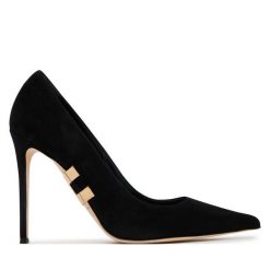 Szpilki Elisabetta Franchi. Czarne szpilki Elisabetta Franchi, bez wzorów, bez obcasa, na szpilce, bez zapięcia. Za 2,509.00 zł.