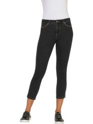 Heine Dżinsy - Slim fit - w kolorze antracytowym rozmiar: 38. Czarne jeansy Heine, bez wzorów, klasyczne. Za 131.43 zł.