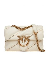 PINKO Torebka Love Puff Mini Cl PE 25 PLTT 100039 A26T Écru. Kopertówki Pinko, bez wzorów, ze skóry, wizytowe, bez dodatków. Za 2,099.00 zł.