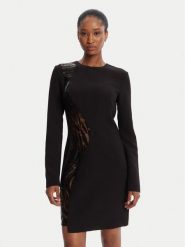 Just Cavalli Sukienka koktajlowa 79PAO918 Czarny Regular Fit. Czarne sukienki Just Cavalli, bez wzorów, z syntetyku, wizytowe, bez kołnierzyka, bez ramiączek. Za 1,039.00 zł.