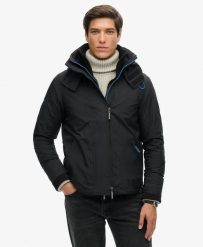 Superdry Kurtka SD-Windcheater Pop Zip Hood Arctic – Ripstop, Slim. Czarne kurtki Superdry, s, bez wzorów, z elastanu, bez kaptura. Za 430.25 zł.