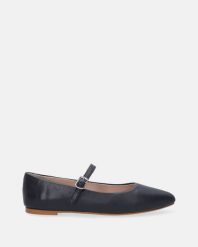 GRANATOWE BALERINY DAMSKIE FLAVIA3 PEL NAVY. Niebieskie baleriny Venezia, bez wzorów, ze skóry, bez obcasa, bez zapięcia. Za 239.00 zł.