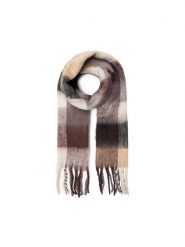 Jenny Fairy Szalik 4W4-006-AW23 Brązowy. Brązowe szaliki i kominy Jenny Fairy, bez wzorów, z poliesteru. Za 59.99 zł.