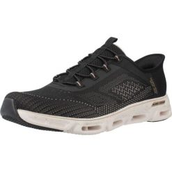 Buty SKECHERS GILDE STEP GRATIFY Czarny. Czarne buty sportowe lifestyle Skechers, bez wzorów, sportowe, bez zapięcia, skechers sport. Za 448.53 zł.