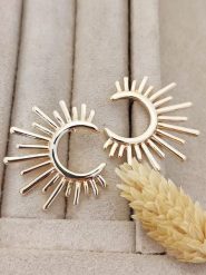 Nakkash Pozłacane kolczyki-wkrętki rozmiar: onesize. Żółte kolczyki Nakkash, pozłacane. Za 95.92 zł.