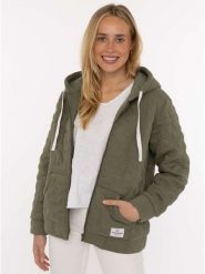 Zwillingsherz Bluza "Endless Love" w kolorze khaki rozmiar: L/XL. Brązowe bluzy z kapturem Zwillingsherz, l, bez wzorów, bez kaptura. Za 231.68 zł.