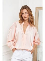 Joséfine Bluzka "Patrick" w kolorze jasnoróżowym rozmiar: S. Różowe bluzki Joséfine, s, bez wzorów, bez kołnierzyka, bez ramiączek. Za 109.00 zł.