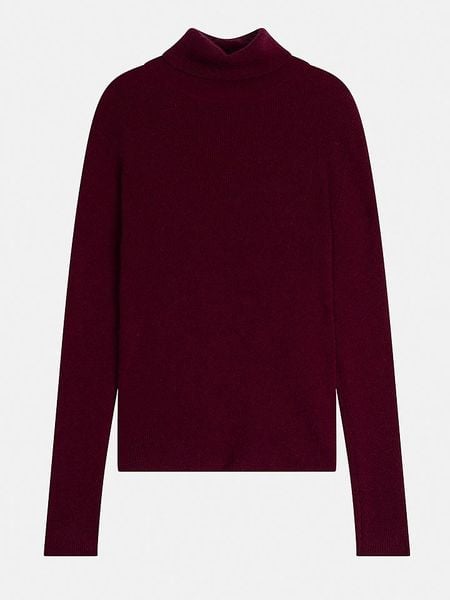 Perfect Cashmere Kaszmirowy golf "Elly" w kolorze bordowym rozmiar: XL. Czerwone swetry Perfect Cashmere, xl, bez wzorów, z kaszmiru, bez ramiączek. Za 525.86 zł.