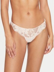 Selmark Stringi Federica 61101 Beżowy. Brązowe stringi Selmark, bez wzorów, z syntetyku. Za 69.99 zł.