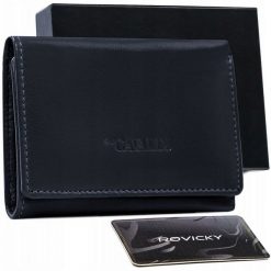 Portfel skórzany Cavaldi RD-17-GCL granatowy. Niebieskie portfele 4U Cavaldi, bez wzorów, ze skóry. Za 66.49 zł.