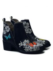 Goby Botki w kolorze czarnym ze wzorem rozmiar: 40. Czarne botki Goby, bez wzorów, z materiału, bez obcasa, bez zapięcia. Za 347.99 zł.