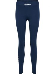 Damskie legginsy Hummel Elemental. Niebieskie legginsy Hummel, bez wzorów, z bawełny. Za 191.00 zł.
