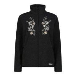 Damska polarowa bluza z zamkiem CMP. Czarne bluzy bez kaptura CMP, bez wzorów, z polaru. Za 413.00 zł.