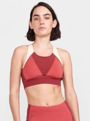 Craft Top sportowy "ADV HiT" w kolorze czerwono-białym rozmiar: L. Białe topy sportowe Craft, l, bez wzorów, z materiału, outdoorowe. Za 74.99 zł.