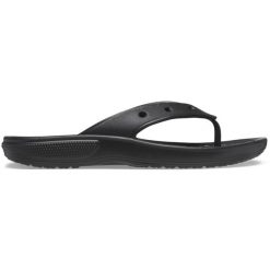 Japonki damskie Crocs Classic Flip. Czarne japonki Crocs, bez wzorów, z materiału, sportowe. W wyprzedaży za 197.55 zł.