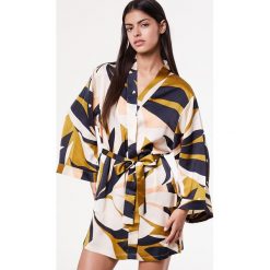 Leaves Szlafrok Z Nadrukiem - S - Wielokolorowy - Etam. Szlafroki damskie Etam, s, bez wzorów, bez ramiączek. Za 169.90 zł.