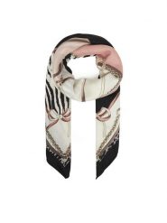 Liu Jo Chusta Foulard Ribbon Anima 2F5083 T0300 Beżowy. Brązowe chusty Liu Jo, bez wzorów, z materiału. Za 219.99 zł.