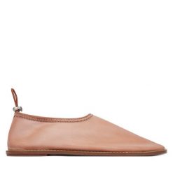 Baleriny Calvin Klein. Pomarańczowe baleriny Calvin Klein, bez wzorów, z meshu, bez obcasa, bez zapięcia. Za 489.99 zł.