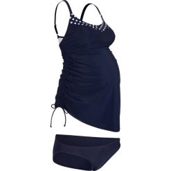 Tankini ciążowe (2 części) bonprix ciemnoniebieski. Niebieskie bikini bonprix, bez wzorów. Za 39.98 zł.
