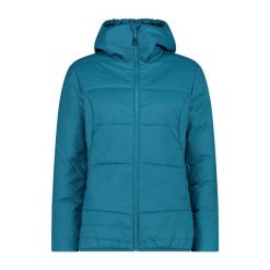 Kurtka puchowa damska z odpinanym kapturem CMP. Niebieskie kurtki CMP, m, bez wzorów, z puchu, z kapturem. Za 506.50 zł.