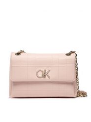 Calvin Klein Torebka Re-Lock Ew Conv Xbody Quilt K60K609682 Różowy. Czerwone torebki klasyczne Calvin Klein, bez wzorów, ze skóry, bez dodatków. Za 469.99 zł.