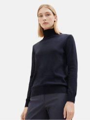 Tom Tailor Golf 1037746 Granatowy Regular Fit. Niebieskie swetry Tom Tailor, xs, bez wzorów, z bawełny, bez ramiączek. Za 299.99 zł.