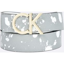 Calvin Klein - Pasek skórzany. Szare paski Calvin Klein, w paski, z materiału. Za 269.90 zł.