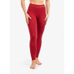 Legginsy termoaktywne damskie Brubeck Extreme Thermo Pant. Czerwone bielizna termoaktywna damska Brubeck, bez wzorów, sportowe. Za 156.99 zł.