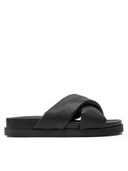 ONLY Shoes Klapki Onlminnie-12 15319588 Czarny. Czarne klapki ONLY SHOES, bez wzorów, ze skóry, bez obcasa, bez zapięcia. Za 169.99 zł.