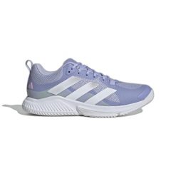 Damskie buty halowe adidas Court Team 2.0. Fioletowe buty do biegania adidas, bez wzorów, bez zapięcia, do biegania. Za 403.50 zł.