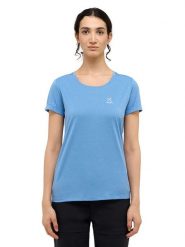 Haglöfs Koszulka turystyczna "Ridge" w kolorze niebieskim rozmiar: L. Niebieskie t-shirty sportowe Haglöfs, l, bez wzorów, z materiału, bez ramiączek, outdoorowe. Za 150.02 zł.