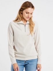 Protest Sweter "Yasur" w kolorze białym rozmiar: L. Białe swetry Protest, l, bez wzorów, prążkowane, bez ramiączek. Za 100.10 zł.