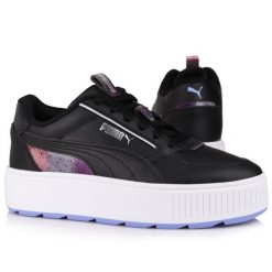 Buty sportowe do chodzenia PUMA KARMEN REBELLE NIGHT OUT. Białe buty sportowe lifestyle Puma, bez wzorów, bez zapięcia, trekkingowe. W wyprzedaży za 249.00 zł.